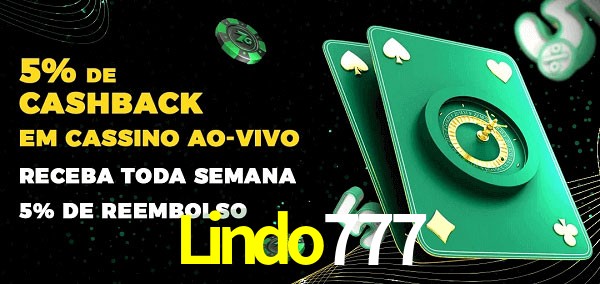 Promoções do cassino ao Vivo Lindo777
